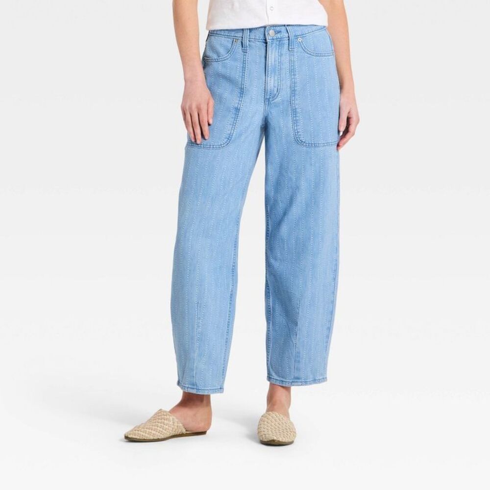 Universal Thread - Women's High-Rise Easy Barrel Leg Jeans - Universa Blue